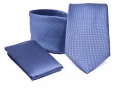           Premium Krawatte Set - Blau Unifarbige Krawatten