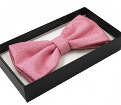      NM Satin Fliege im Geschenkbox - Rosa Fliege