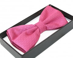      NM Satin Fliege im Geschenkbox - Pink Fliege