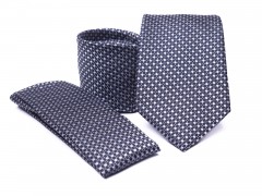           Premium Krawatte Set - Blau gepunktet Kleine gemusterte Krawatten