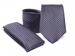           Premium Krawatte Set - Blau gepunktet Kleine gemusterte Krawatten
