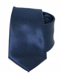 Goldenland Slim Krawatte - Dunkelblau Unifarbige Krawatten