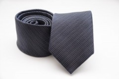 Premium Seidenkrawatte - Dunkelgrau Gemustert Gestreifte Krawatten