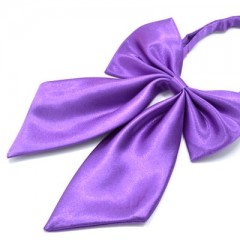 Satin Damenfliege - Violett Damen Krawatte, Fliege