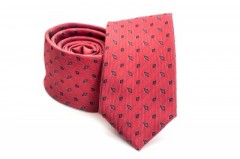 Premium Slim Krawatte - Rot Gemusterte Krawatten