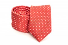 Premium Slim Krawatte - Rot Kleine gemusterte Krawatten