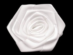 Satin Rosa- Weiß 