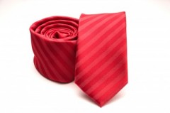 Rossini Slim Krawatte - Rot Gestreifte Krawatten