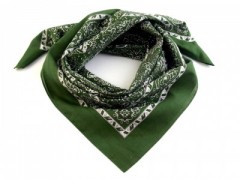 Baumwolltuch Cashmere Muster - Grün Tücher, Schals